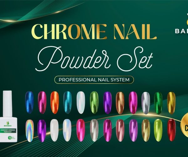 bamboo chrome nail powder set 24 colors